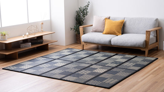 Miracle Gorone Mat Edokomon Denim Foldable Igusa Tatami Mat