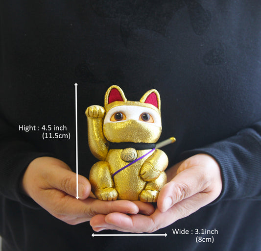 Japanese Shinobi Maneki Neko, Kimekomi