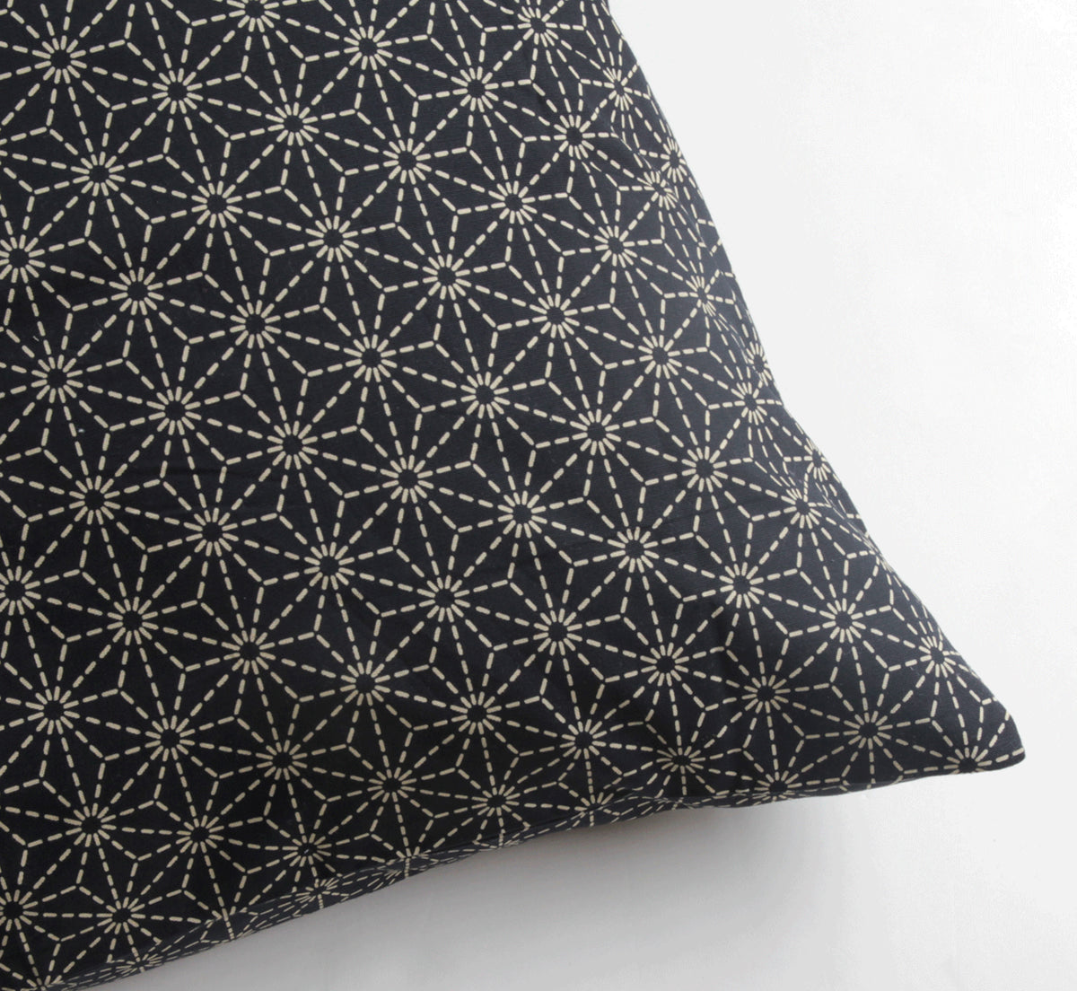 Futon Mattress Cover Flax Leaf-Asanoha Sashiko Pattern