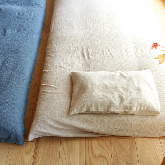 Enshu Weave Textile Futon Mattress Cover Cotton Ramie Mix