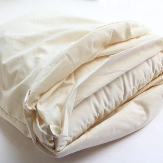 Dual Comfort Pillow, Organic Cotton and Hinoki Chips, Artisan Handmade (Fabric: Organic Cotton, Filling: Organic Cotton 100% 600g) 17 x 25 in (43 x 63 cm) NC