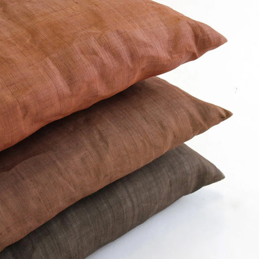 Zabuton Cover - Natural Persimmon (Kakishibu) Dyeing - Meisen Size