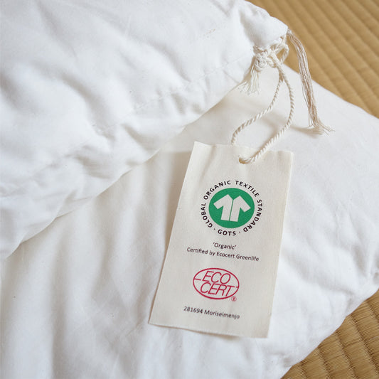 GOTS-Certified Organic Cotton Kotatsu Futon Quilt - Natural Beige
