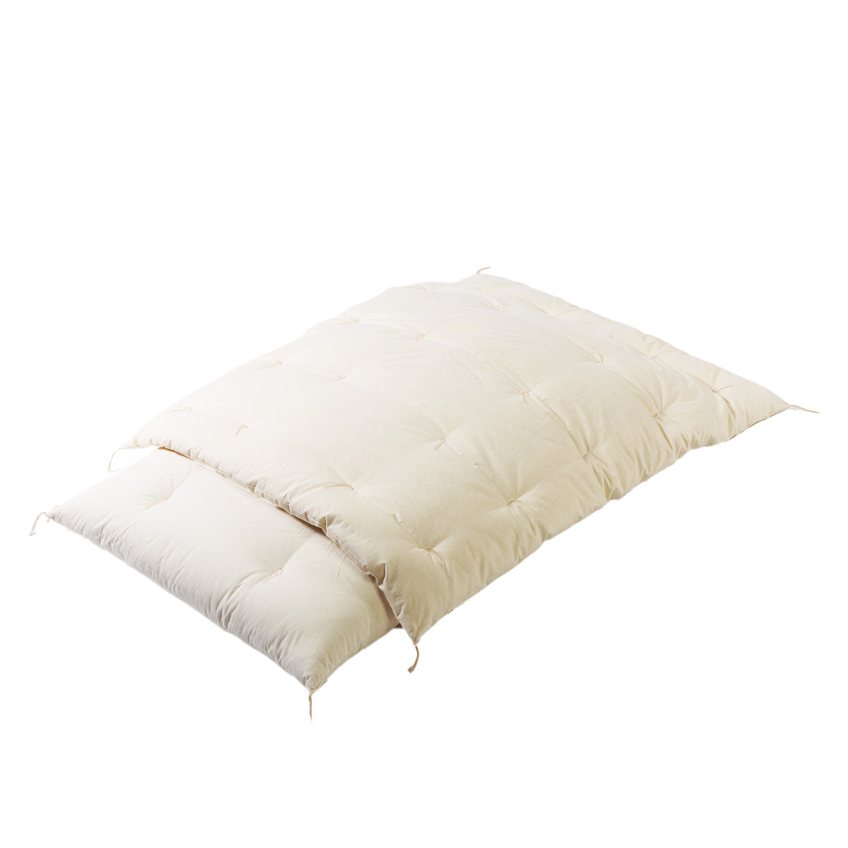 GOTS Certified Japanese Futon Quilt, Artisan Handmade, Baby Size (Filling: Organic Cotton 100%, Fabric: Organic Cotton)