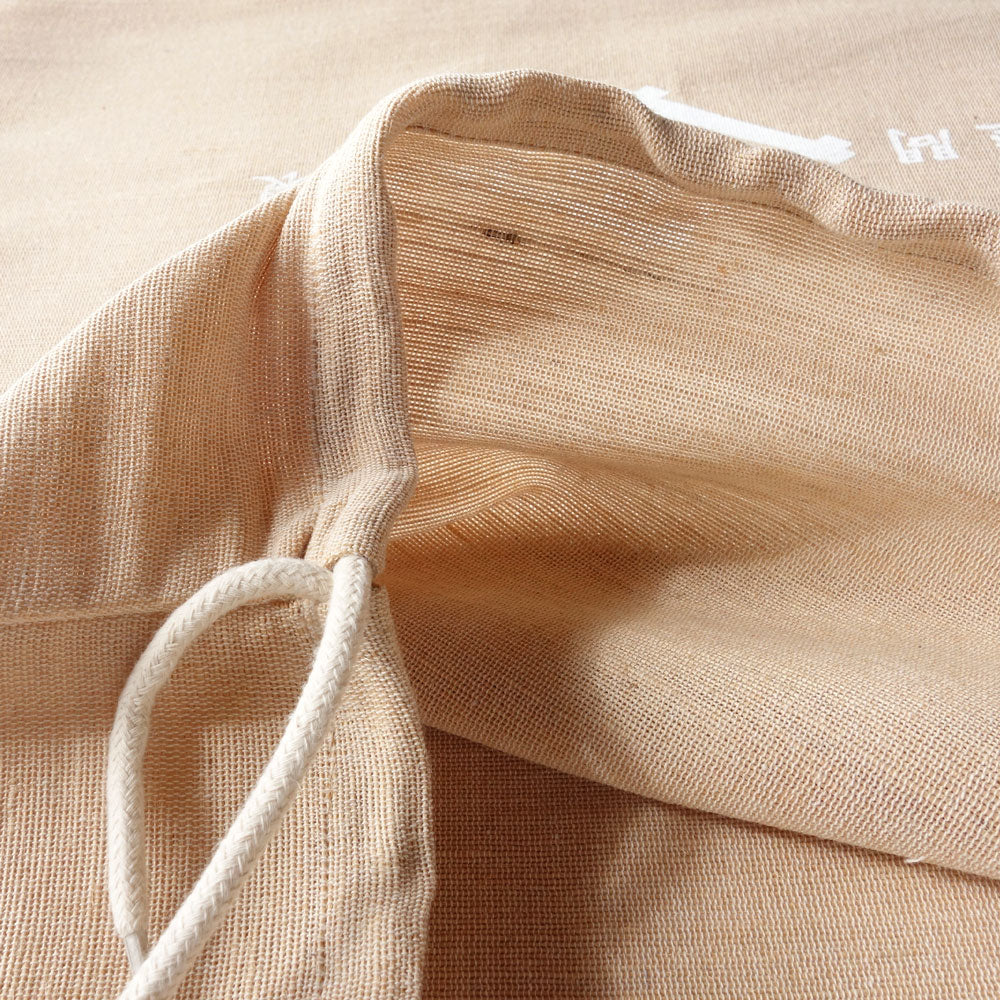 Gift Set of A Japanese Buckwheat Pillow and Two Organic Covers in Jute Bag