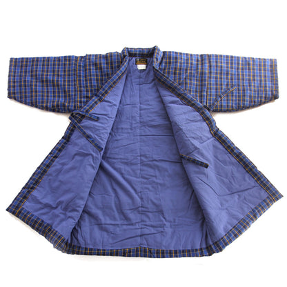 Hanten Long Jacket - Padded Jacket Uchiawase Blue