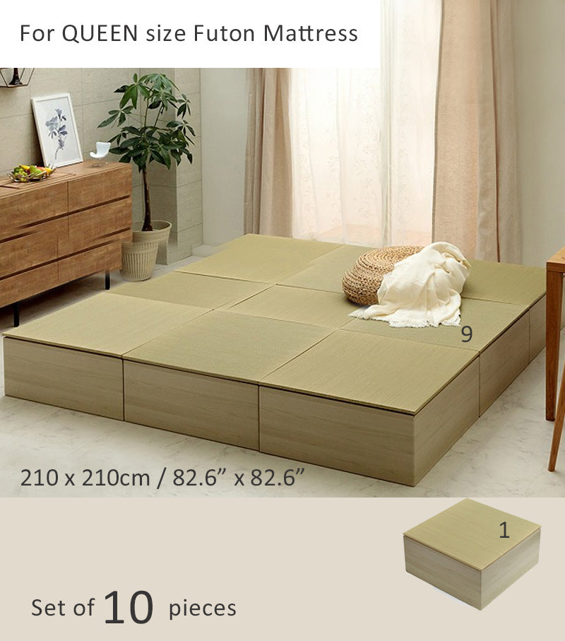 10 pieces (for Queen-size set up)