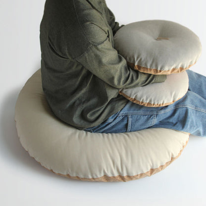 Maru (Round) Zabuton - Natural Cork Leather - 60 and 90 cm Diameter