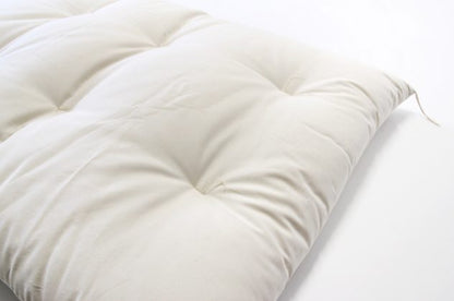 GOTS Certified Japanese Futon Mattress, Artisan Handmade, Baby Size, Baby Crib, Baby Cot (Fabric: Organic Cotton, Filling: Organic Cotton 100%)