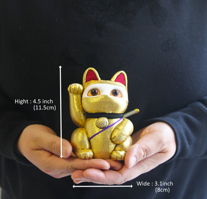Japanese Shinobi Maneki Neko, Kimekomi