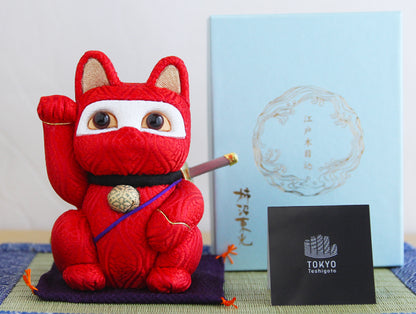 Japanese Shinobi Maneki Neko, Kimekomi