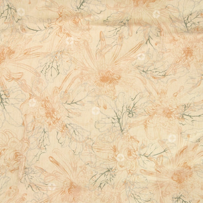 Japanese Futon Mattress, Artisan Handmade (Fabric: Japandi Kikumon Chrysanthemum Ivory)