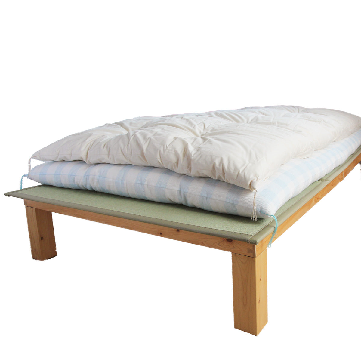 GOTS Certified Japanese Futon Topper, Artisan Handmade (Fabric: Organic Cotton, Filling: Organic Cotton 100%)