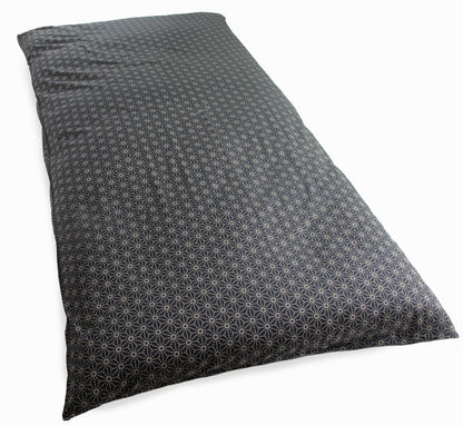 Futon Mattress Cover Flax Leaf-Asanoha Sashiko Pattern