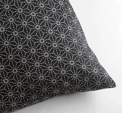 Futon Mattress Cover Flax Leaf-Asanoha Sashiko Pattern