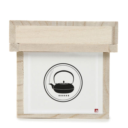 Kitchen Cloth and Tea Box Tetsubin Iron Pot Pattern