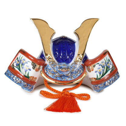 Porcelain Samurai Helmet Shobu Boy's Festival Decoration