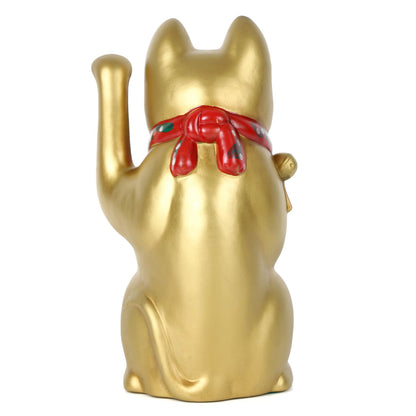 Japanese Maneki Neko Beckoning Cat Gold