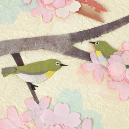 Seasonal Hanging Scroll Cherry Blossoms and Mejiro?