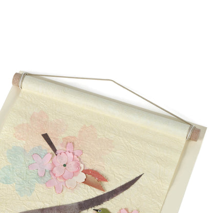 Seasonal Hanging Scroll Cherry Blossoms and Mejiro?