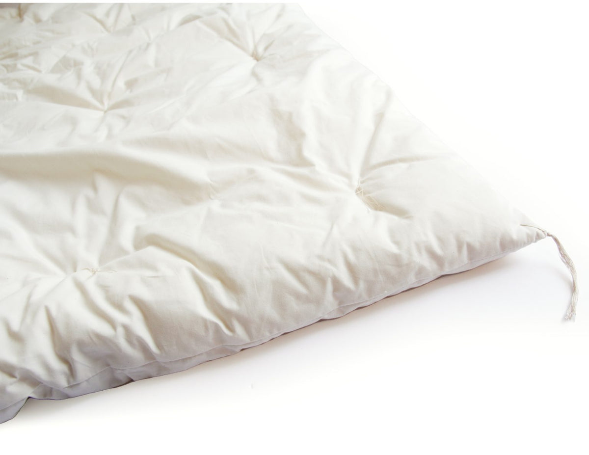 GOTS Certified Japanese Futon Quilt, Artisan Handmade, Baby Size (Filling: Organic Cotton 100%, Fabric: Organic Cotton)