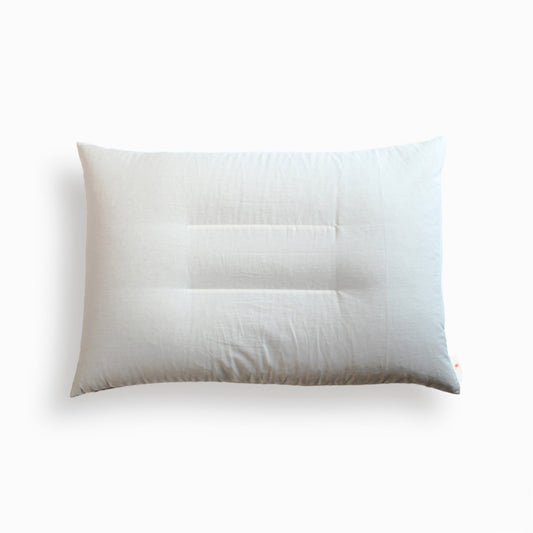 Gift Set of A Japanese Buckwheat Pillow and Two Organic Covers in Jute Bag