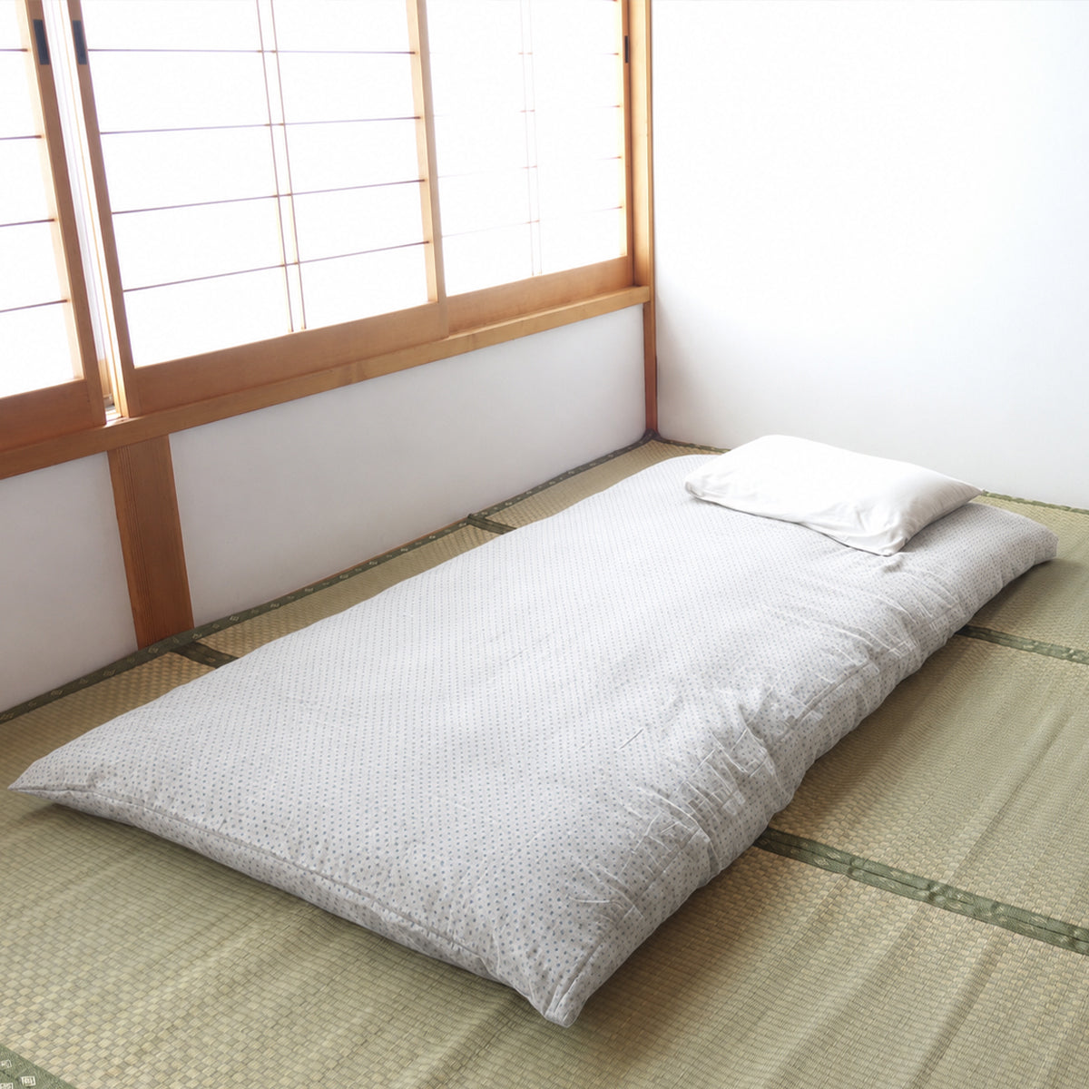 Enshu Weave Textile Futon Mattress Cover CROSS