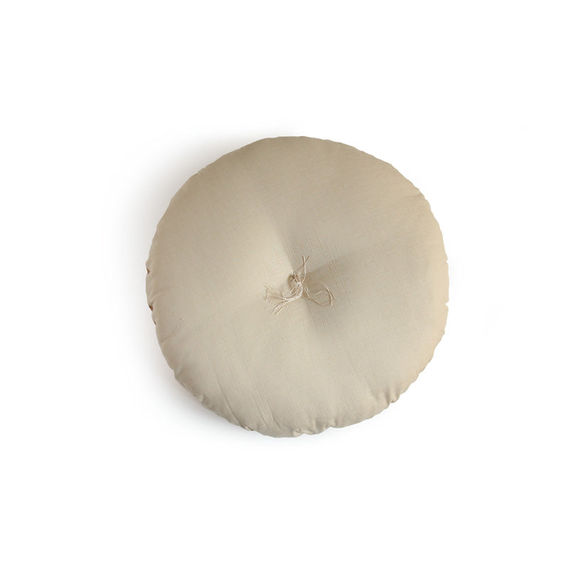 Maru (Round) Zabuton - Natural Cork Leather - 40 cm Diameter