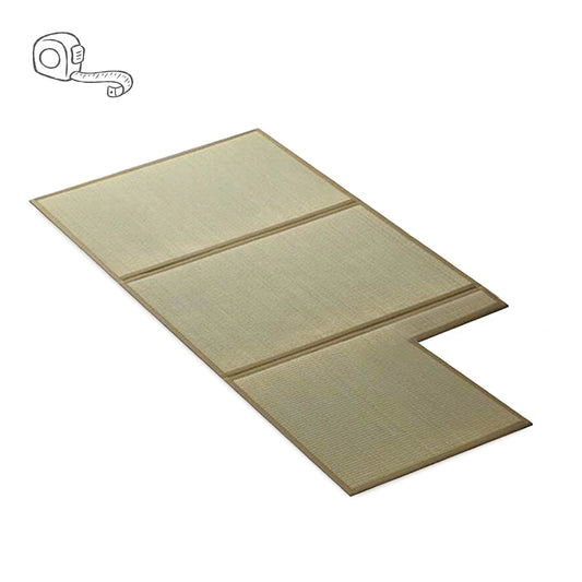 Custom Cut Rush Grass Tatami Mattress - Foldable Type