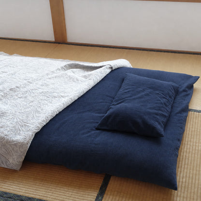 Enshu Weave Textile Futon Mattress Cover Cotton Ramie Mix