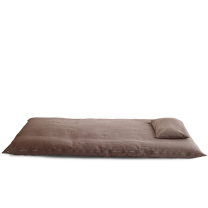 Enshu Weave Textile Futon Mattress Cover Cotton Ramie Mix