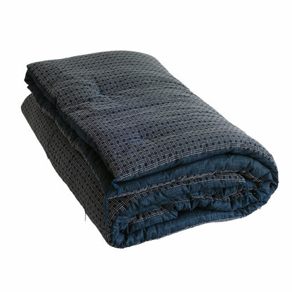 Reversible Kotatsu Futon Quilt - Enshu Weave / Nagomi - Organic Cotton Filling