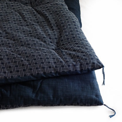 Reversible Kotatsu Futon Quilt - Enshu Weave / Nagomi - Organic Cotton Filling
