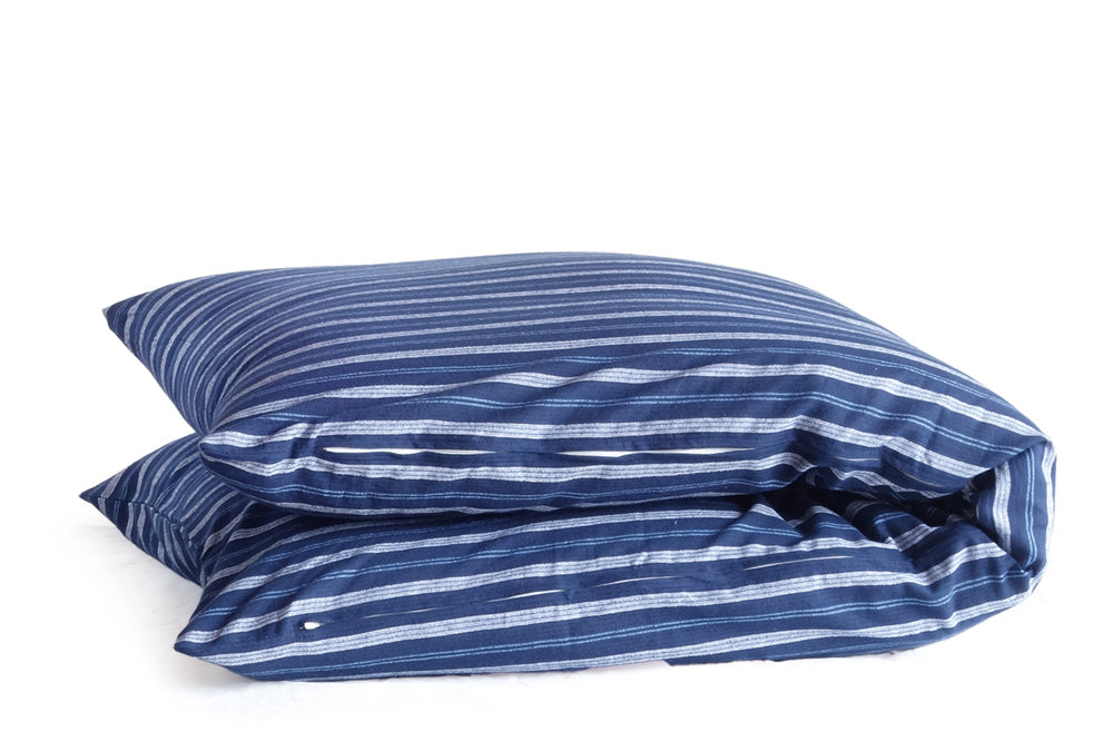Naga (Long) Zabuton Cover - Enshu Weave Shima Stripes - Triple Length
