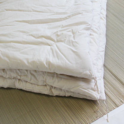 GOTS Certified Hadakake (Lightweight) Futon Quilt , Artisan Handmade (Fabric: Organic Cotton, Filling: Organic Cotton 100%)
