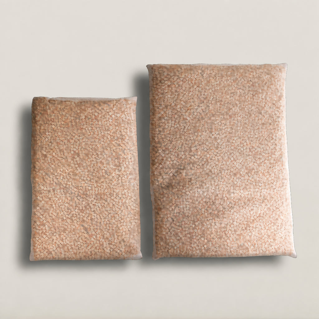 Adjustable height Hinoki Wood Cubes Pillow, Polyester Mesh Case NC