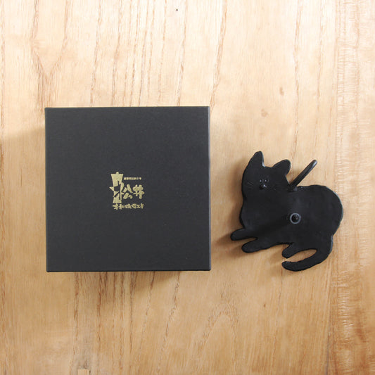 Japanese Iron Candle Holder  Cat  (No.22 )