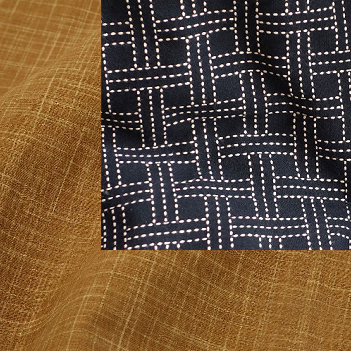 Large-Nagomi Mustard-Enshu Navy
