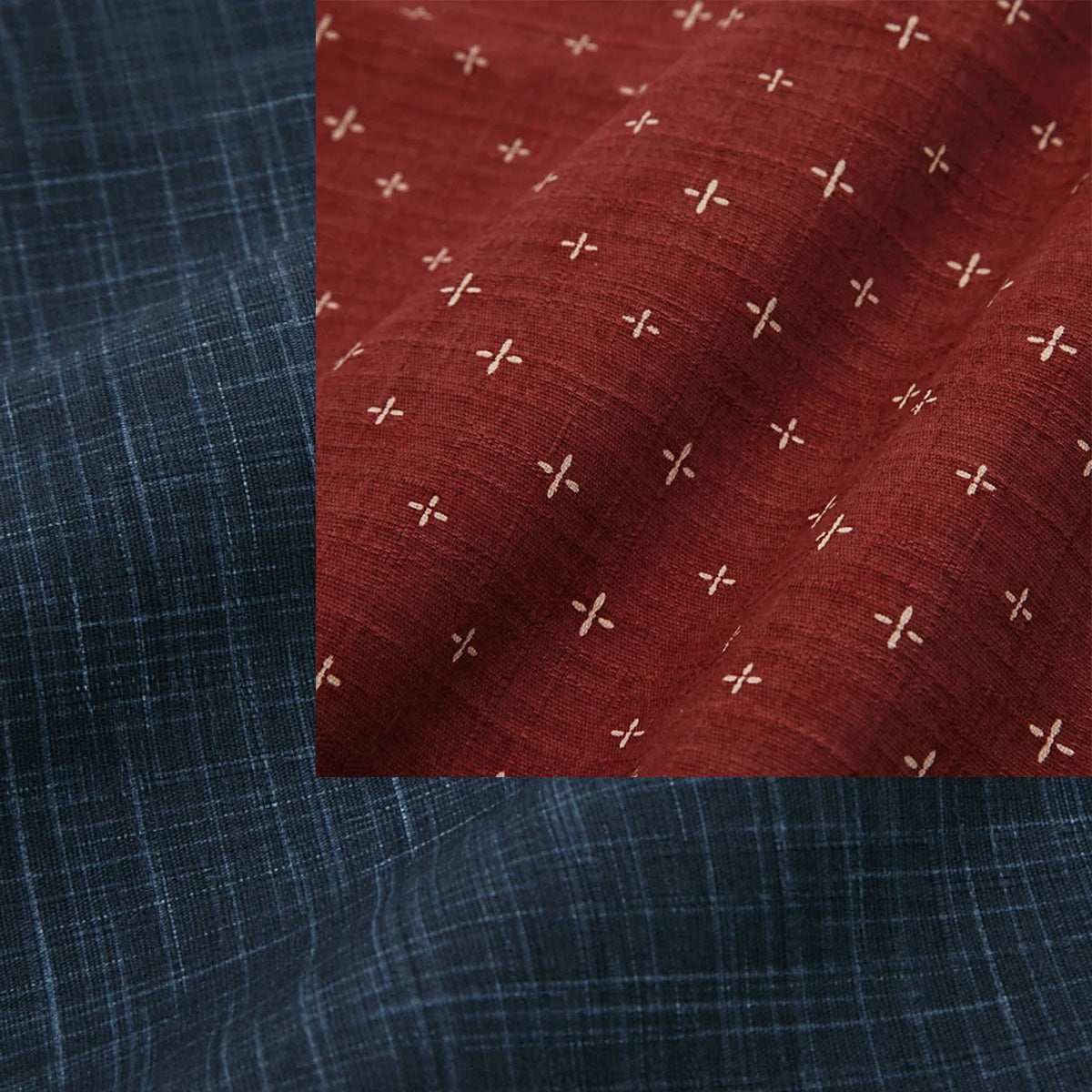 Large-Nagomi Navy-Warabe Red