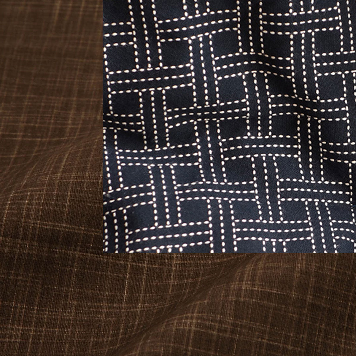 Large-Nagomi Brown-Enshu Navy