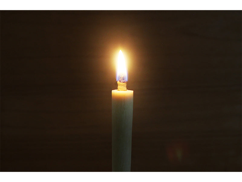 Crystal Hand-Painted Warosoku Candle <Sakura Size 3>