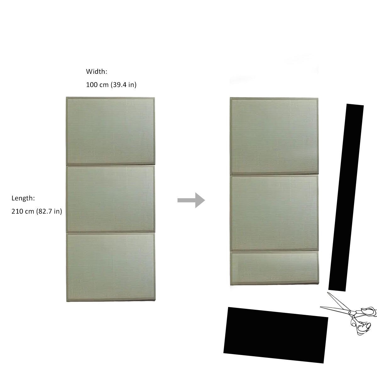 Long (3-Fold)-Reduce Length + Width
