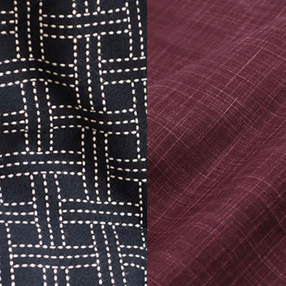 Enshu Weave Navy-Nagomi Purple