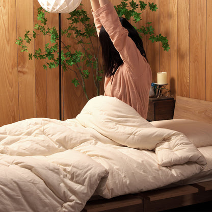 GOTS Certified  Standard (Heavy) Futon Quilt , Artisan Handmade (Fabric: Organic Cotton, Filling: Organic Cotton 100%)