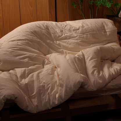 GOTS Certified  Standard (Heavy) Futon Quilt , Artisan Handmade (Fabric: Organic Cotton, Filling: Organic Cotton 100%)