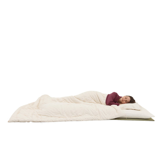 GOTS Certified  Standard (Heavy) Futon Quilt , Artisan Handmade (Fabric: Organic Cotton, Filling: Organic Cotton 100%)