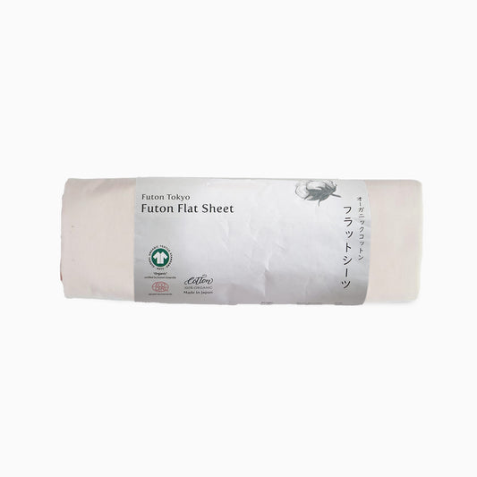 GOTS Certified Flat sheet for Futon Mattress, Organic Cotton
