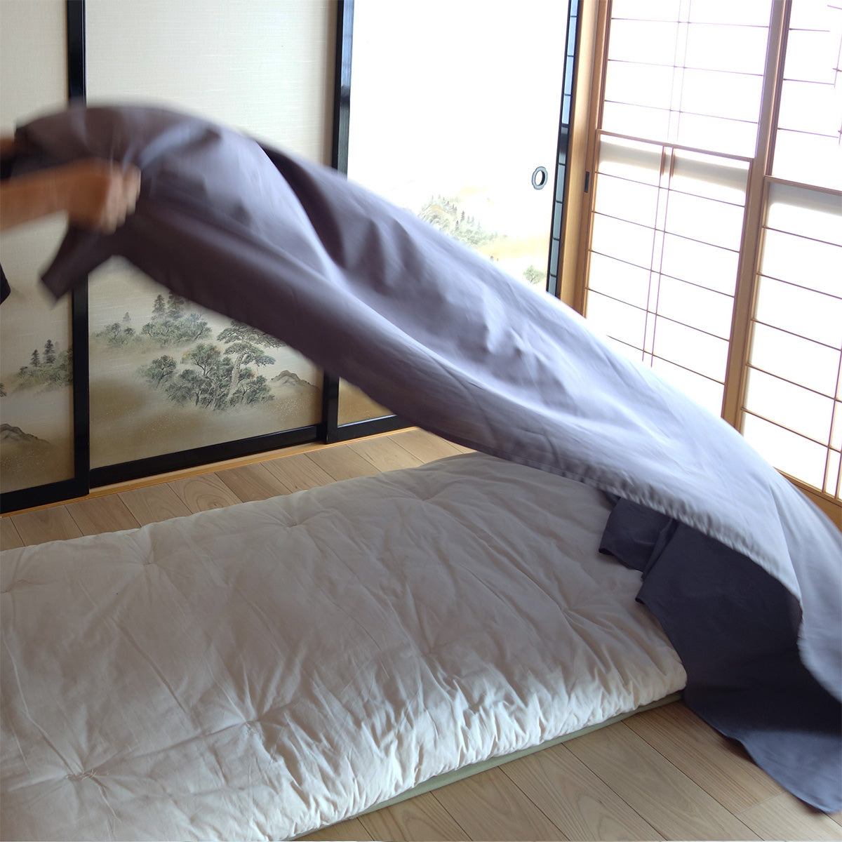 GOTS Certified Flat sheet for Futon Mattress, Organic Cotton