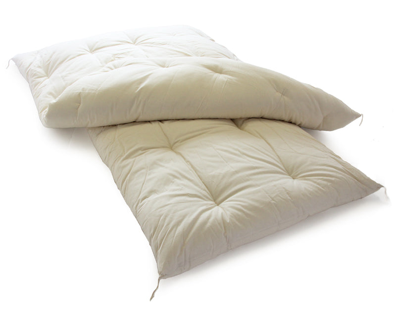 GOTS Certified  Standard (Heavy) Futon Quilt , Artisan Handmade (Fabric: Organic Cotton, Filling: Organic Cotton 100%)