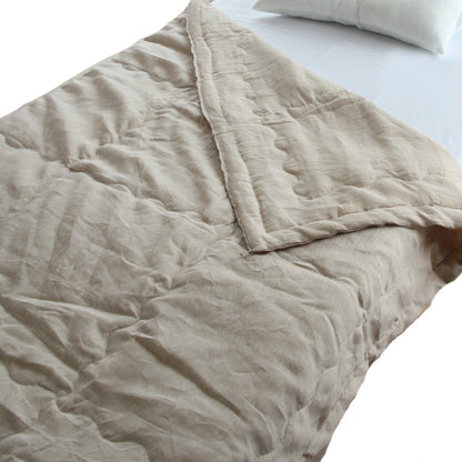 All Linen Quilt, (Fabric: Linen 100%, Filling: Linen 100% )  Single size